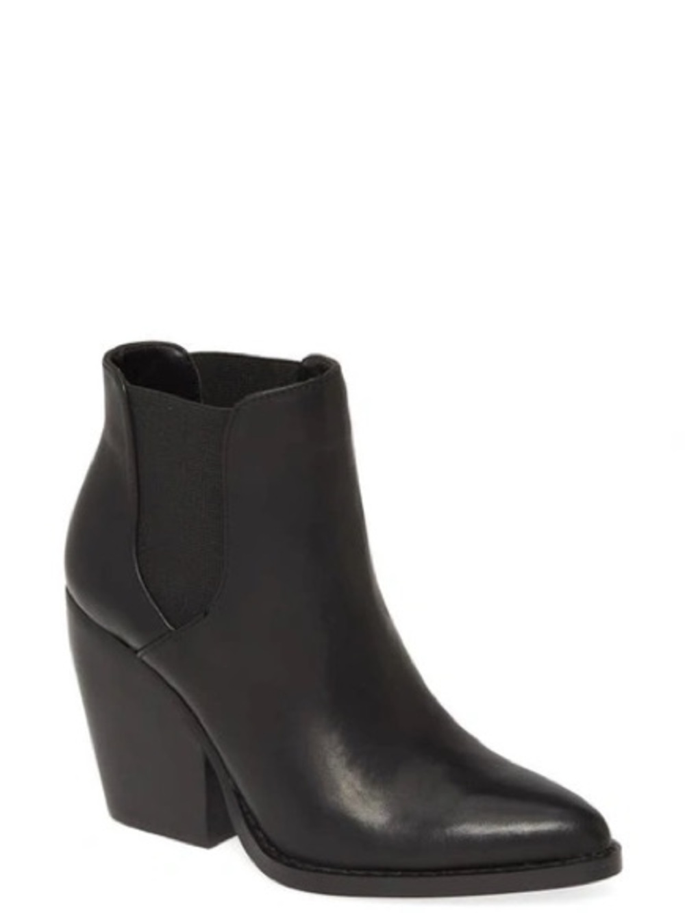 BP Lex Black Leather Bootie